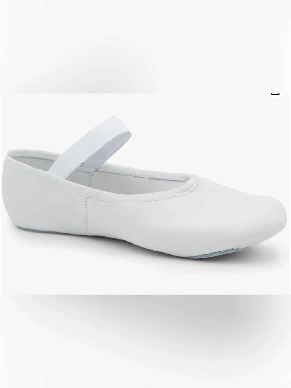 Capezio Kids White Leather Mary Jane Ballet Shoes